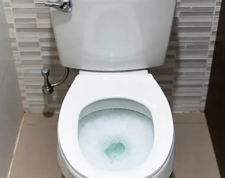 bubbling toilet