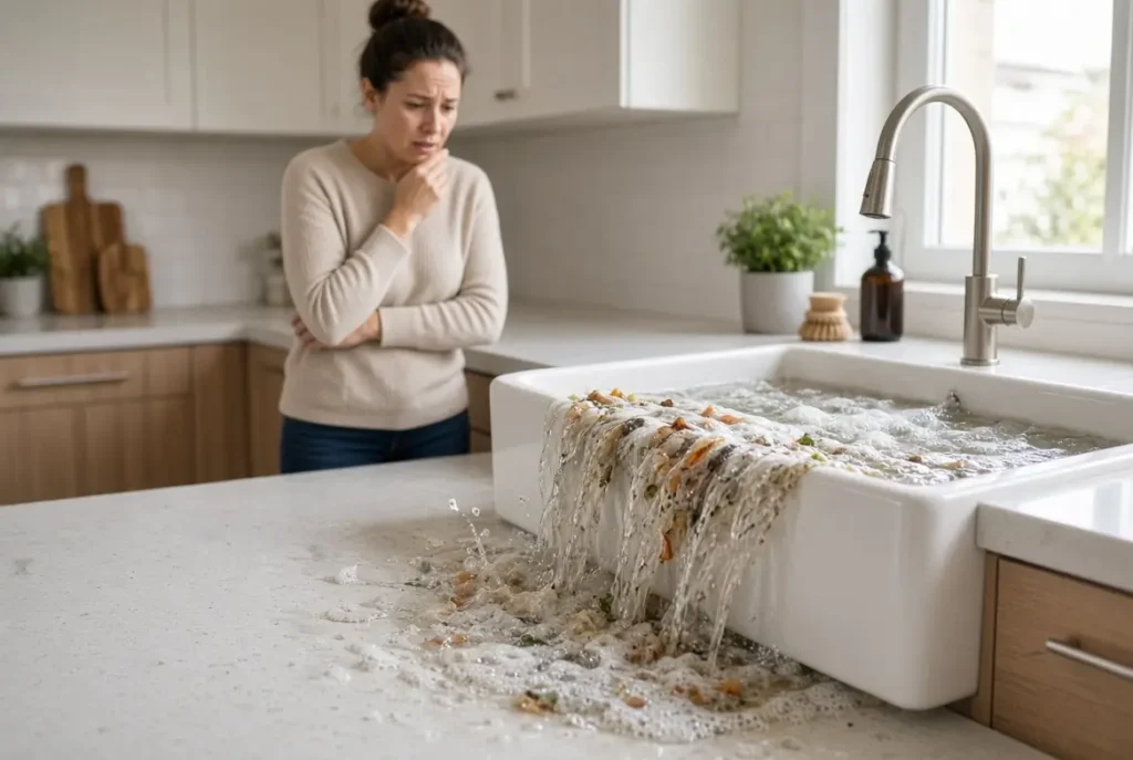 Kitchen Sink Keep Backing Up